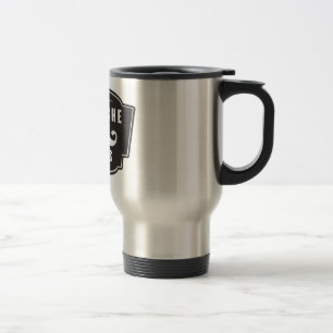 Tasse de voyage de cavalier de moustache