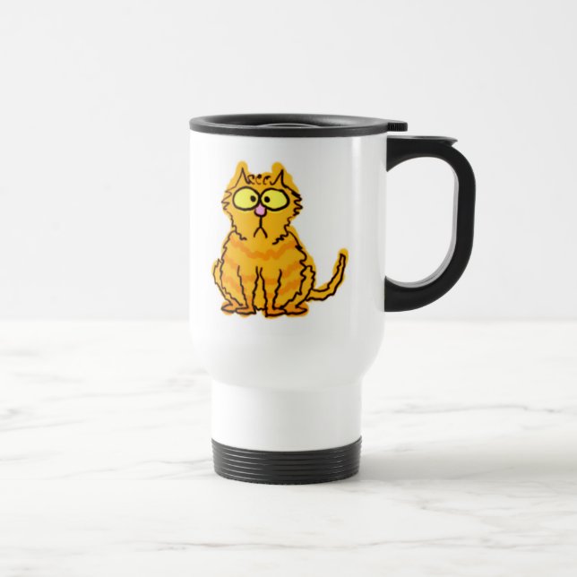 Tasse de voyage de chat tigré (Droite)
