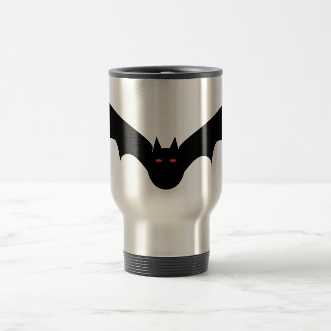 Tasse de voyage de chauve-souris de Halloween (Centre)