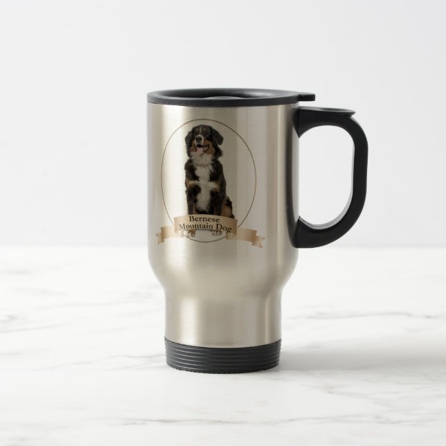 Tasse de voyage de chien de Bernese Mt. (Droit)