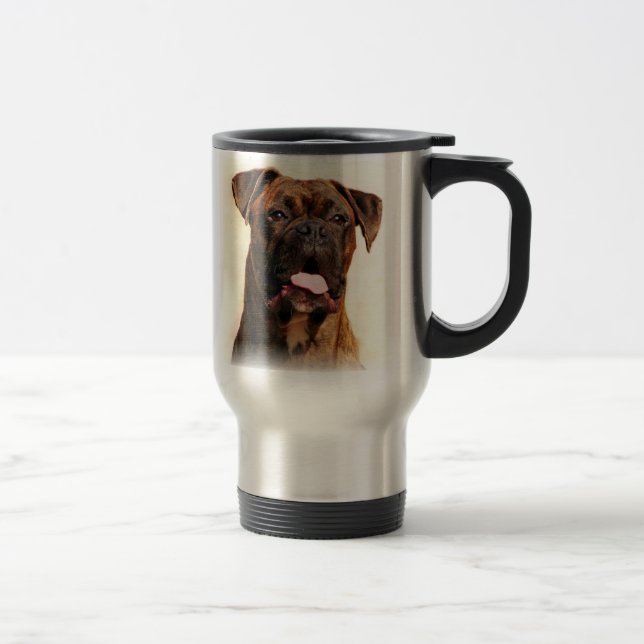 Tasse de voyage de chien de boxeur (Droit)