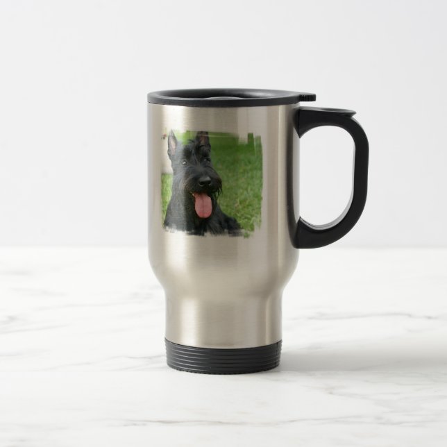 Tasse de voyage de chien de Terrier d'écossais (Droit)