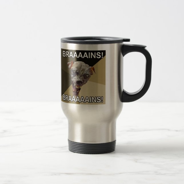 Tasse de voyage de chien de zombi (Droit)