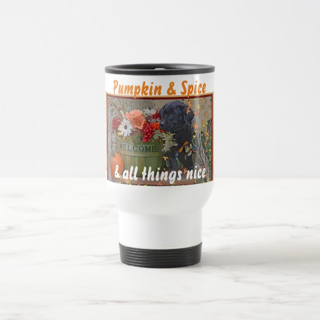 Tasse de voyage de chiot de Labrador (Centre)