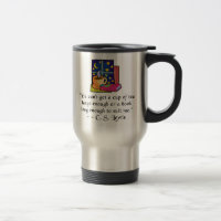 Tasse de voyage de citation de thé et de livres W