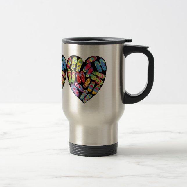 tasse de voyage de coeur de bascule (Droit)