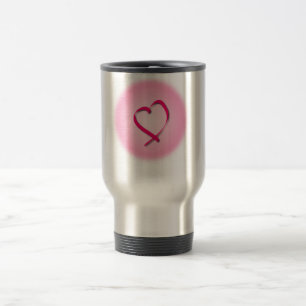 Tasse de voyage de coeur de Cancer