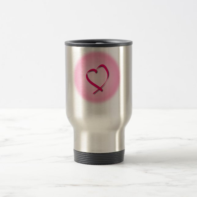 Tasse de voyage de coeur de Cancer (Centre)