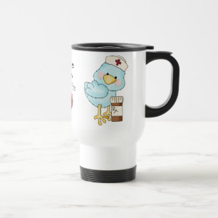 Tasse de voyage de coeur d'infirmières