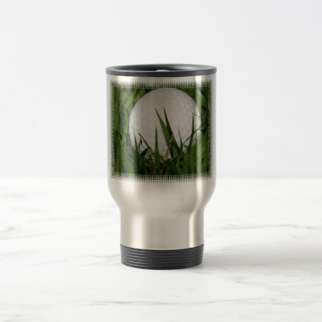 Tasse de voyage de conception de boule de golf (Centre)