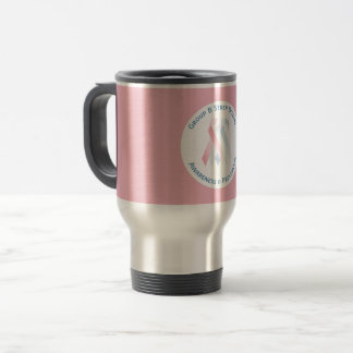 Tasse de voyage de conscience de GBS (rose)