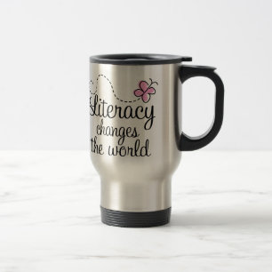 Tasse de voyage de conscience d'instruction