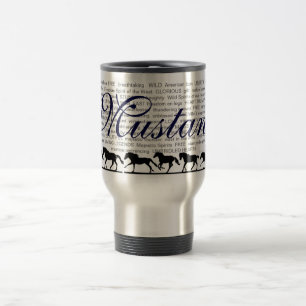 Tasse de voyage de Descriptives de mustang
