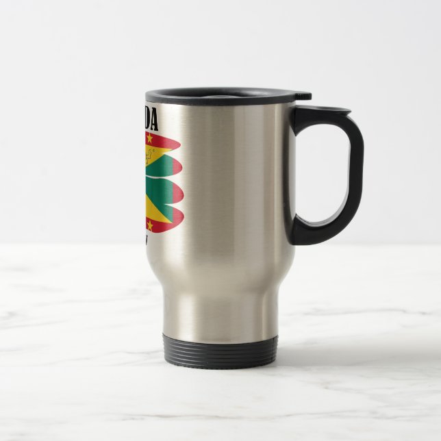 Tasse de voyage de drapeau du Grenada (Droit)