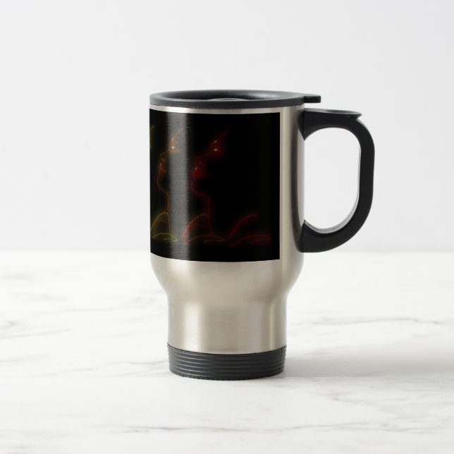 Tasse de voyage de fierté d'arc-en-ciel (Droit)
