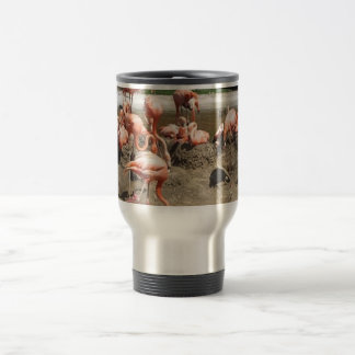 TASSE DE VOYAGE DE FLAMANTS ROSES