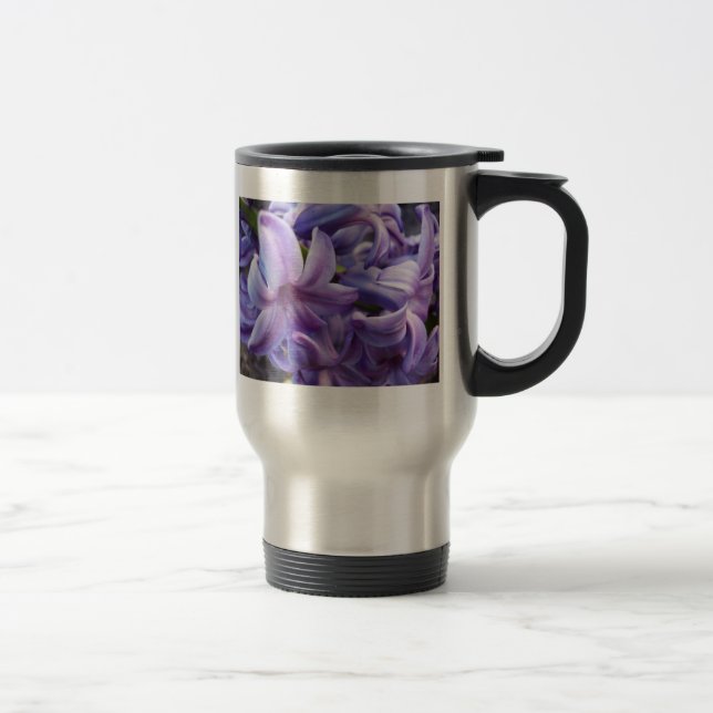 Tasse de voyage de fleurs de jacinthe (Droit)