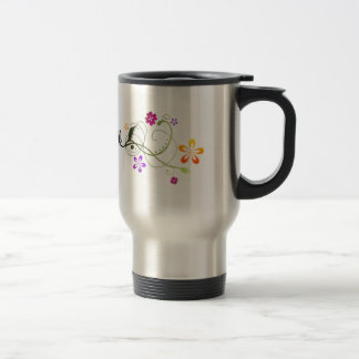 Tasse de voyage de Flourishes de DigiShopTalk