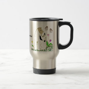 Tasse de voyage de Fox Terrier de fil