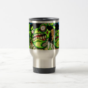 Tasse de voyage de grenouilles de zombi