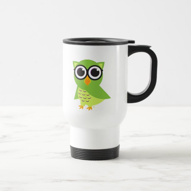 Tasse de voyage de hibou (Droite)