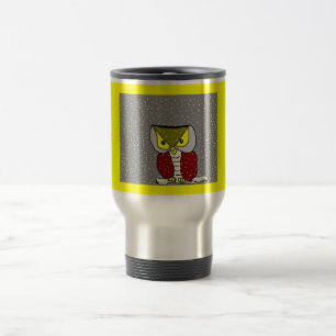 Tasse de voyage "de hibou d'hiver "…
