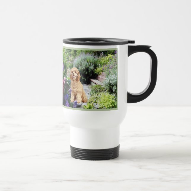 Tasse de voyage de jardin de caniche (Droite)