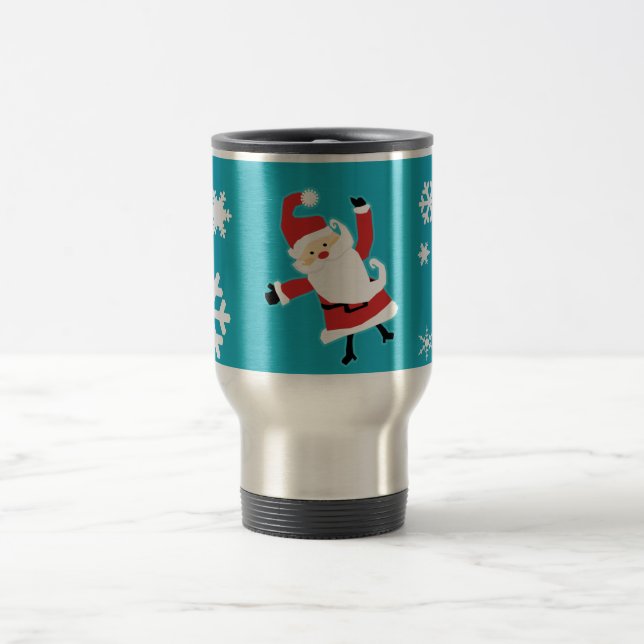 Tasse de voyage de Kawaii Père Noël (Centre)