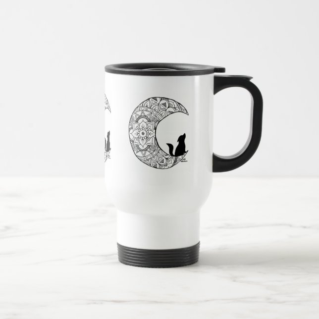 Tasse de voyage de la lune de la violette (Droite)