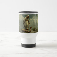 Tasse de voyage de la Vierge Marie foulant le Serp