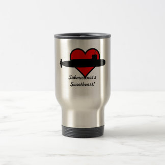 Tasse de voyage de l'amoureux du sous-marinier