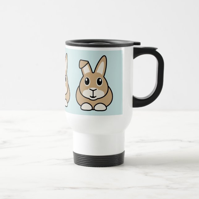 Tasse de voyage de lapin de bande dessinée (Droite)