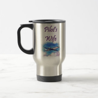 Tasse de voyage de l'épouse du pilote