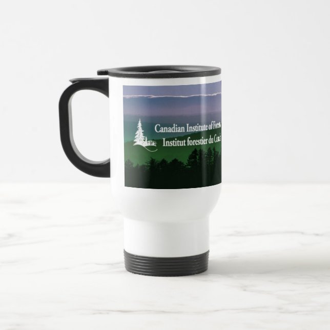 Tasse de voyage de logo de paysage (Gauche)