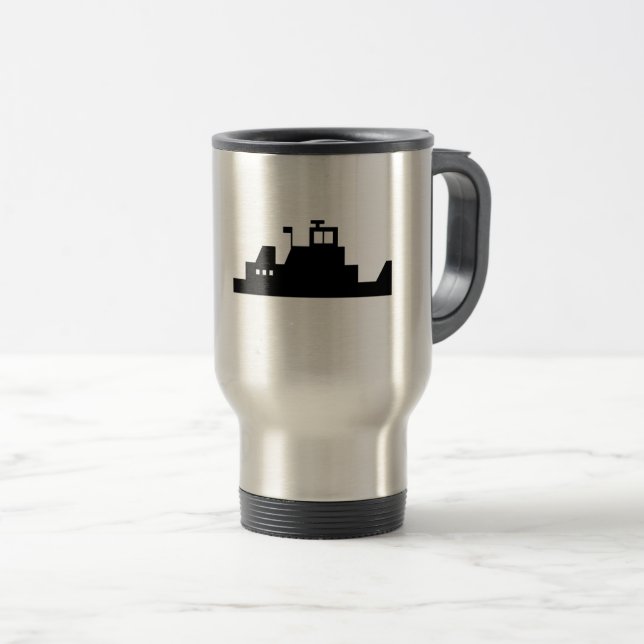 Tasse de voyage de logo de Towboat (Devant droit)
