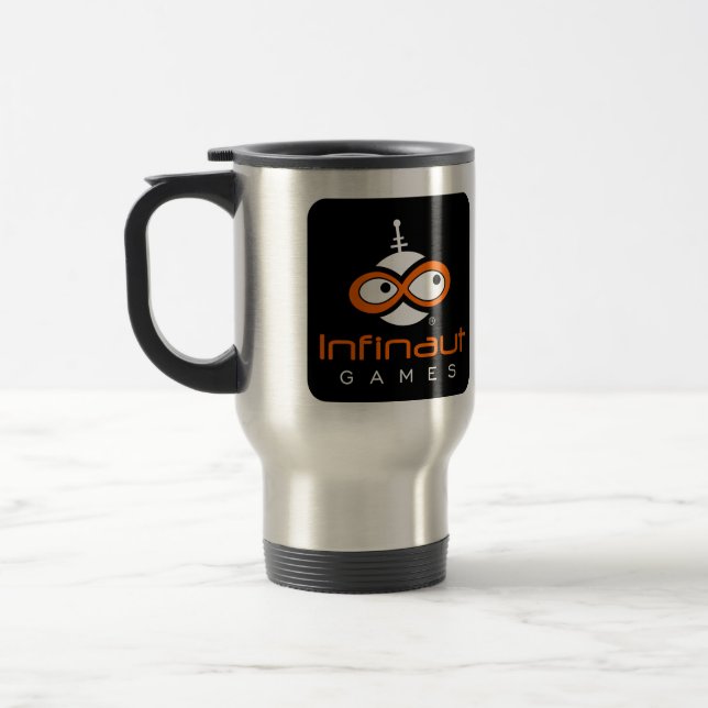 Tasse de voyage de logo d'Infinaut (Gauche)