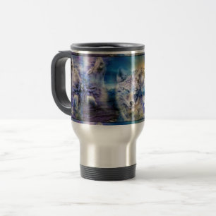 Tasse de voyage de loup