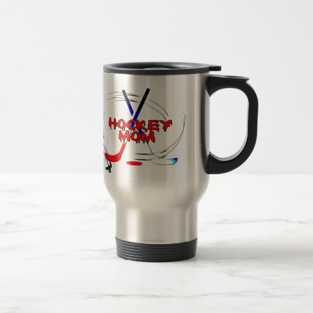 Tasse de voyage de maman d'hockey (Droit)