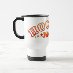 Tasse de voyage de maman d'hockey