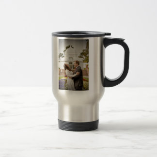 Tasse de voyage de mariage de marque et d'Iliana