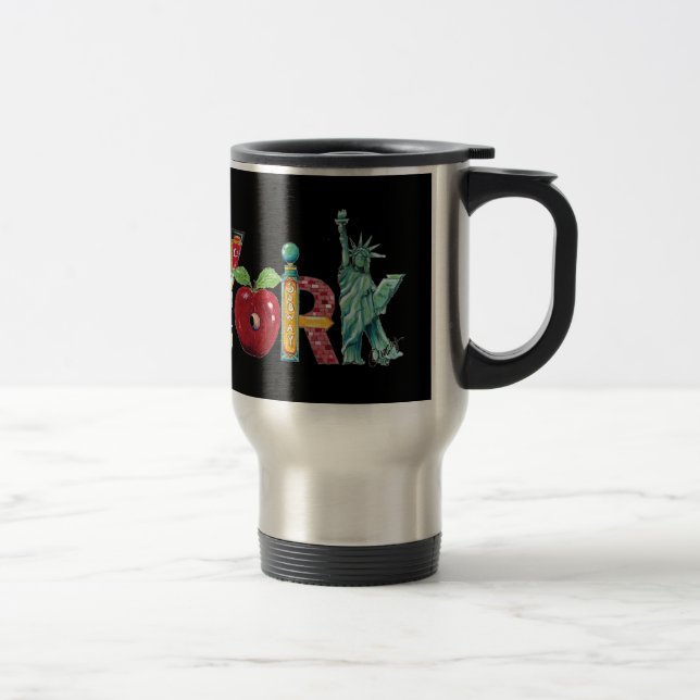Tasse de voyage de New York (Droit)