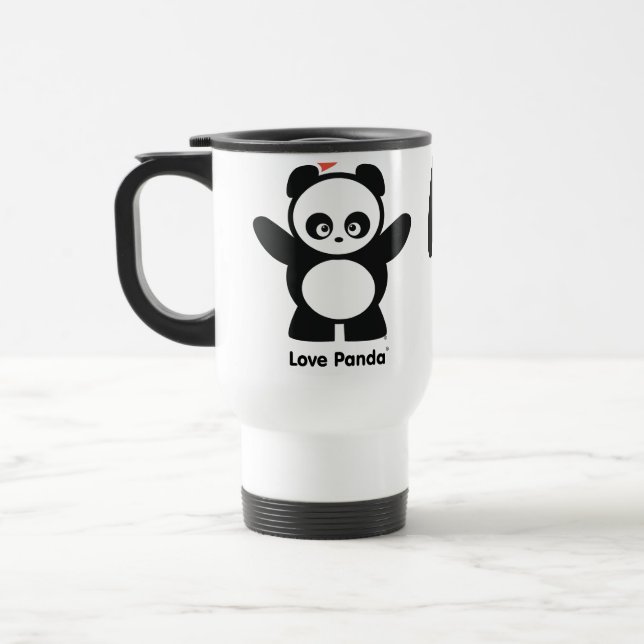 Tasse de voyage de Panda® d'amour (Gauche)