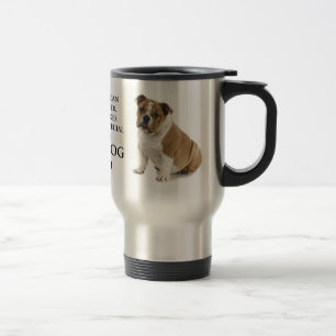 Tasse de voyage de papa de bouledogue