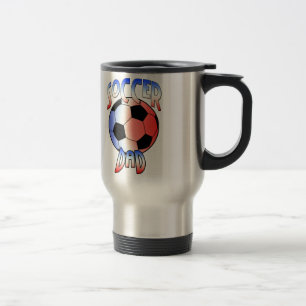 Tasse de voyage de papa du football