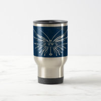 Tasse de voyage de papillon de crâne