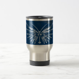 Tasse de voyage de papillon de crâne