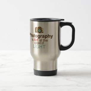 Tasse de voyage de photographie