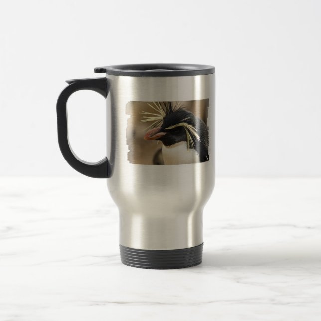 Tasse de voyage de pingouin de Rockhopper (Gauche)