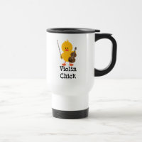 Tasse de voyage de poussin de violon