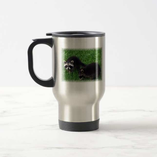 Tasse de voyage de ratons laveurs de bébé (Gauche)